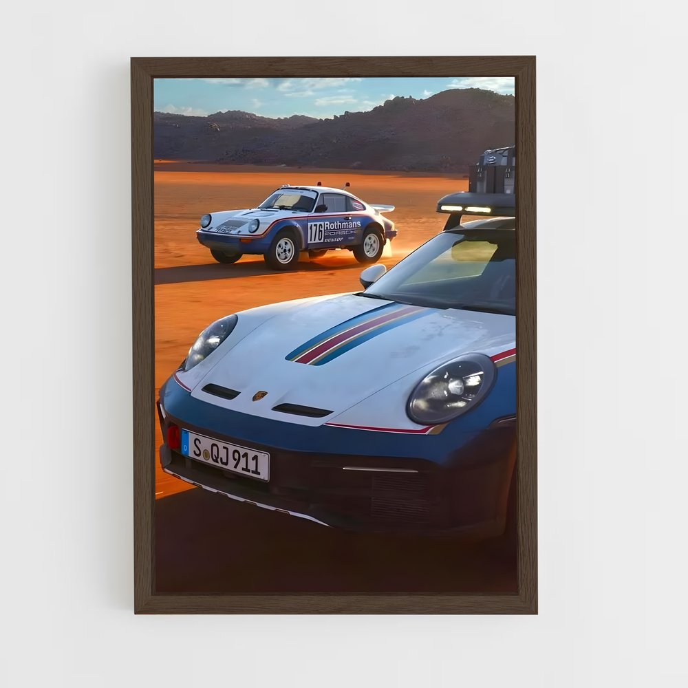 Poster Rallye des Légendes – affiche Porsche (vue 5)